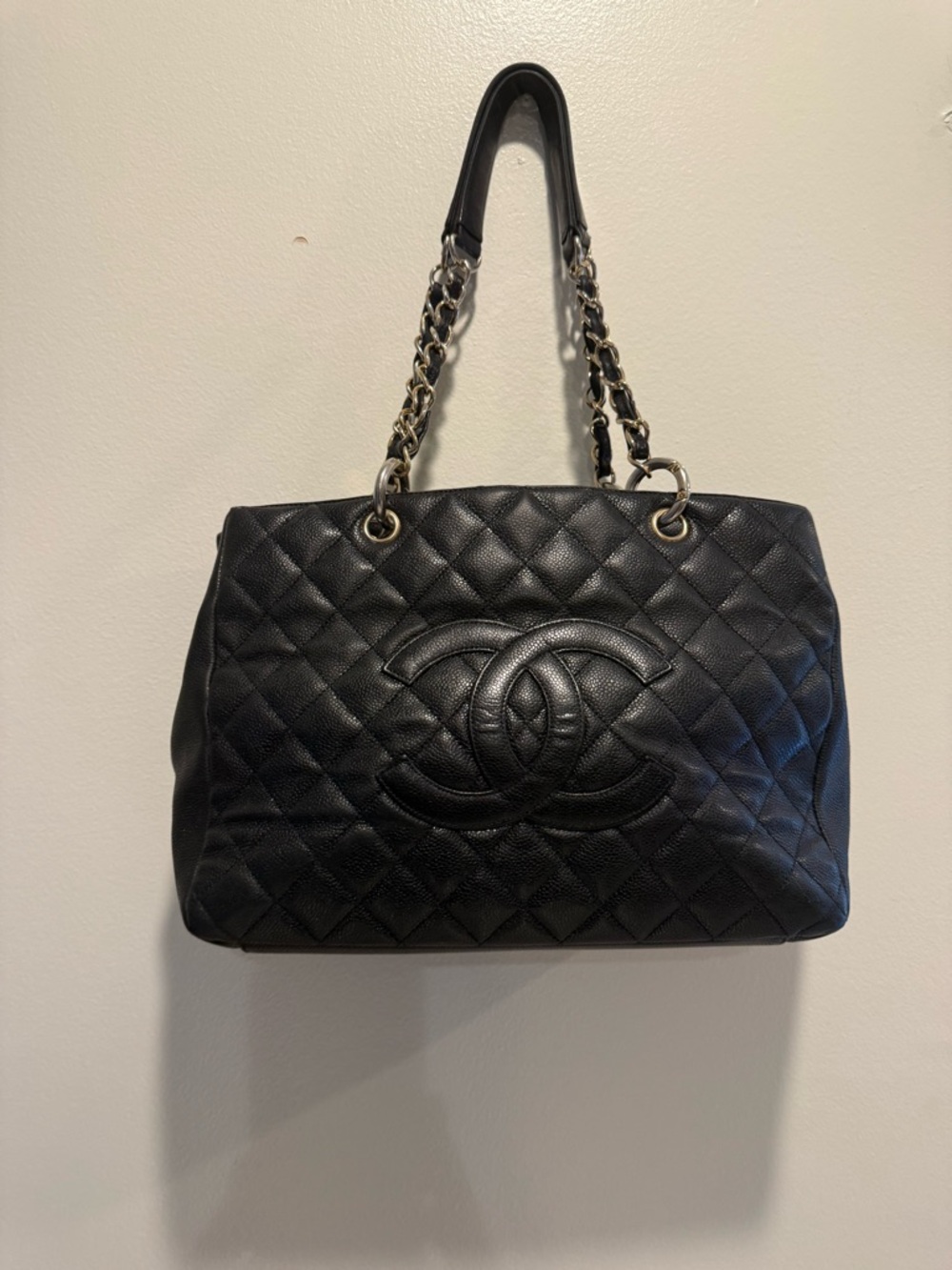 Chanel Black Caviar Leather GST Tote